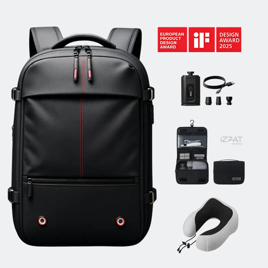 Vacuum Compression Backpack Tazzi® Original + 3 Gifts Travel Essentials