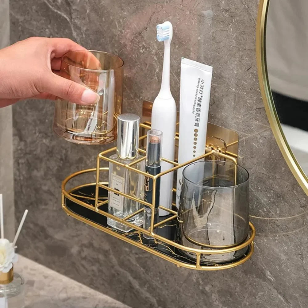 Bathroom Organizer Holder Without Holes - Tazzi