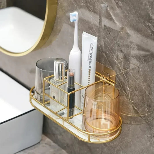 Bathroom Organizer Holder Without Holes - Tazzi